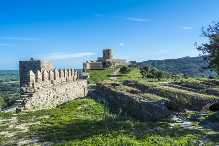 Castle Jimena de la Frontera, Cadiz, Spainの写真素材
