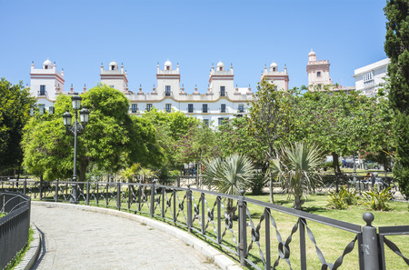 Spain Square, Cadiz, Spain (Plaza de EspaÃ±a)の写真素材
