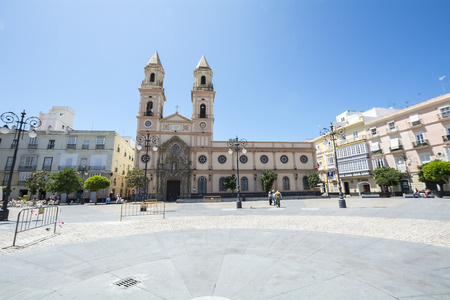 San Antonio Square, Cadiz, Spainの写真素材