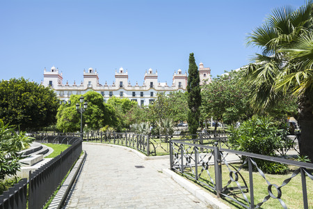 Spain Square, Cadiz, Spain (Plaza de EspaÃ±a)の写真素材