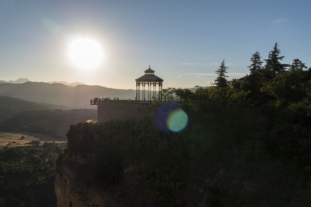 Lookout in Ronda town, Malaga, Spainの写真素材