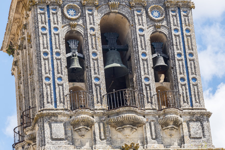 Church of Santa Maria de la Asuncion, Arcos de la Frontera, Spainの写真素材