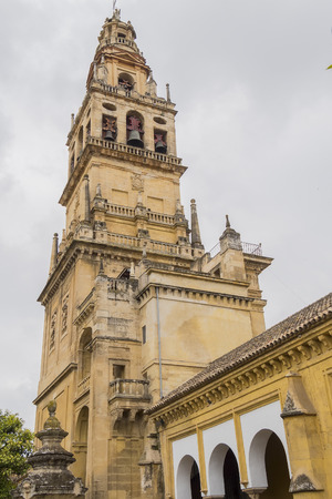 Outside the Cathedral of Cordoba Mosque, Spainの写真素材