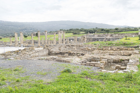 Ruins of a Roman cityの写真素材