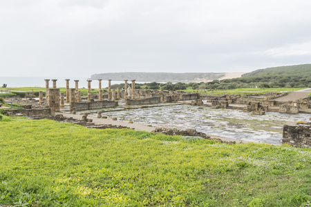 Ruins of a Roman city, Bolonia, Cadiz, Spainの写真素材