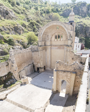 Santa Maria church ruins, Cazorla, Jaen, Spainの写真素材