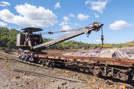 Remains of the old mines of Riotinto in Huelva (Spain)
