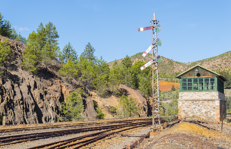 Remains of the old mines of Riotinto in Huelva (Spain)の写真素材