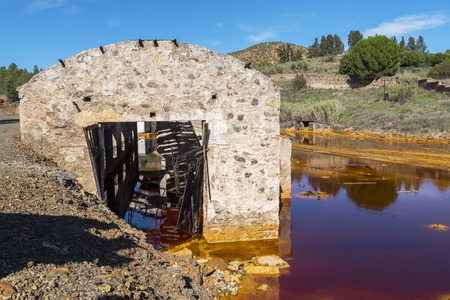 Remains of the old mines of Riotinto in Huelva (Spain)の写真素材