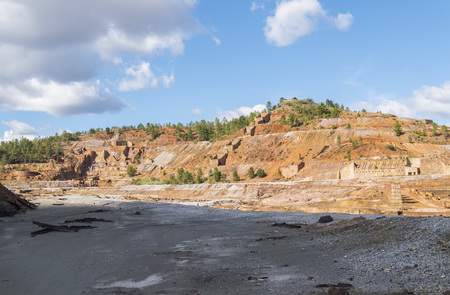 Remains of the old mines of Riotinto in Huelva (Spain)