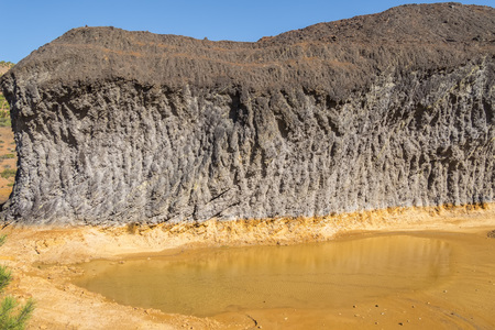 Remains of the old mines of Riotinto in Huelva (Spain)の写真素材