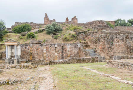 Roman archaeological site of Munigua in Seville (Spain)のeditorial素材