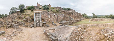 Roman archaeological site of Munigua in Seville (Spain)のeditorial素材