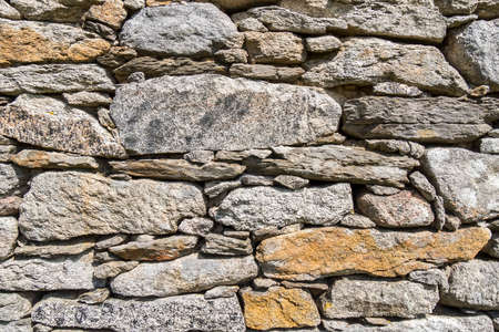 Detail of a stone wall in a ruined citadel city.の写真素材