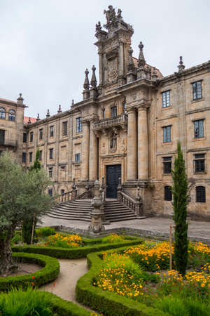 Diocesan Major Seminary in Santiago de Compostela at Inmacula Square, Spain.のeditorial素材