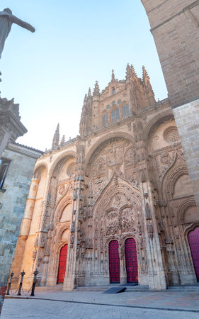 Photo detail of part of the Salamanca catedral in Spain.の写真素材
