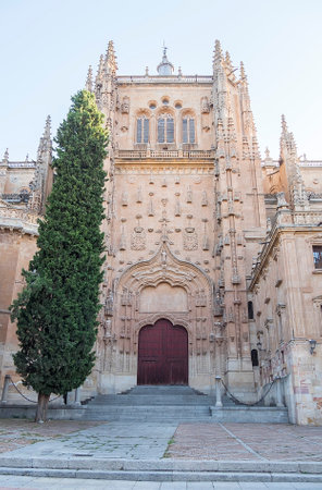 Photo detail of part of the Salamanca catedral in Spain.の写真素材