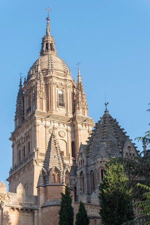 Photo detail of part of the Salamanca catedral in Spain.の写真素材