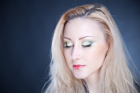 Nice girl with nice makeup;の写真素材