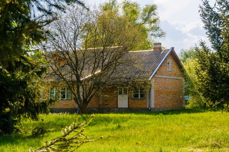 A typical ukrainian antique house, in Pirogovo near Kievの写真素材