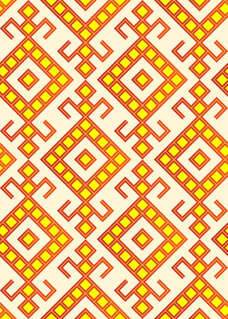 Simple seamless traditional slavic patternのイラスト素材