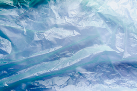 Green and blue cellophane textureの写真素材