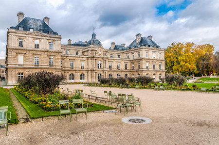 Le Palais du Luxembourg in Paris, Franceのeditorial素材