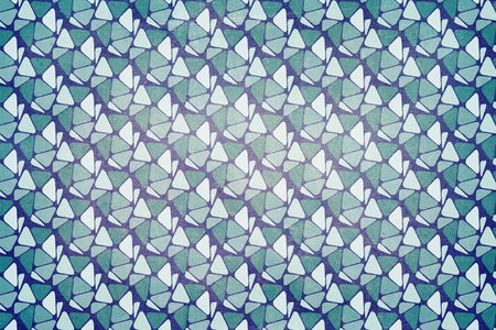 Sixties decoration pattern background. Colors teal, green and blueの写真素材