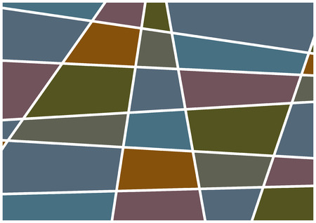Colorful geometric shapes background. Modern abstract Art with white lines and colored surfacesのイラスト素材