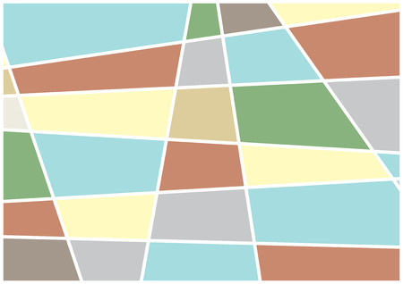 Colorful geometric shapes background. Modern abstract Art with white lines and colored surfacesのイラスト素材