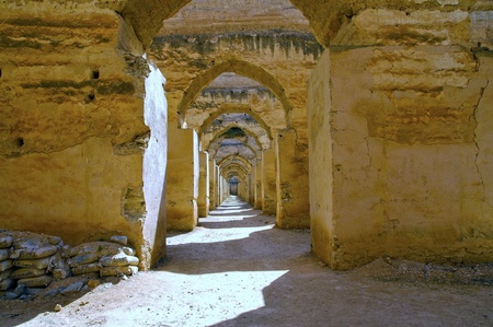 Africa, meknes, granaryの写真素材
