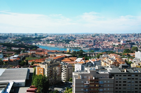 Porto is a charming town which has lain on the hills with the mouth of the river Douro  She belongs on account of her historical buildings and noteworthy monumentsの写真素材