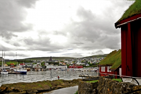 Torshavn in the Faroe Islandsのeditorial素材