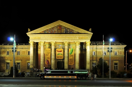 The Art and Exhibition Hall of the Hungarian capital is one of the largest exhibition centers in the country  It is often called as a temple of contemporary art and is considered equivalent to the Museum of Fine Arts のeditorial素材