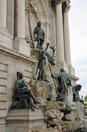 the fountain of Matthias Alajos Stroblの写真素材