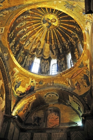 The Chora Church is considered the finest example of a Byzantine church and is located in the district Edirnekapi  The mosaics and frescoes of the church are among the most important and most complex religious cycles  The church was built in 1320 and undeのeditorial素材