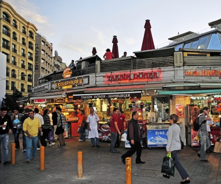 From Taksim Square goes all out, literally, the same district is the center of Istanbulのeditorial素材
