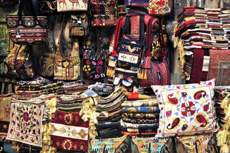 The bazaar is a nearly 550-year-old shopping center  There are about 3,500 shops, 64 streets and 22 entrance gates  The bazaar offers everything your heart begehrt Wer pushes through the narrow and noisy streets, experienced the real Istanbul  のeditorial素材