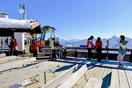 Summit station of Nebelhorn in the Allgaeu, Oberstdorfのeditorial素材