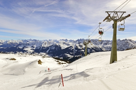 The High Ifen is a 2230 m  high mountain in the Allgauer Alps, west of Kleinwalsertalsの写真素材
