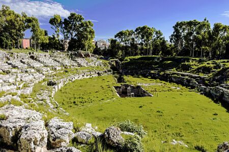 Syracuse Roman Amphitheaterの写真素材