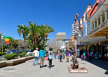 Windhoek, Namibia, city viewのeditorial素材