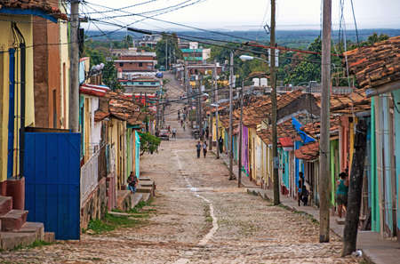 Colonial flair in Trinidad in Cubaのeditorial素材