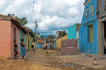 Colonial flair in Trinidad in Cubaのeditorial素材