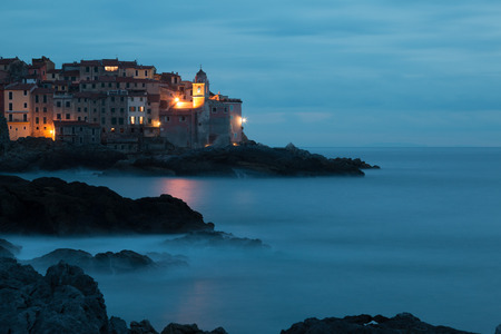 Gulf of Lerici Tellaroの写真素材