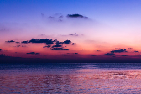 Sunset over Maldivesの写真素材