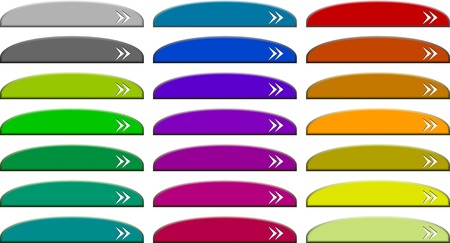 A lot of metal buttons. Vector illustration. のイラスト素材