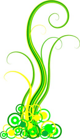 Grunge floral backdrop. Vector illustration. のイラスト素材