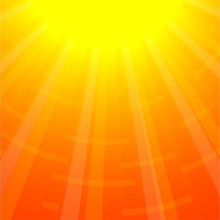 Sun and sunbeams. Vector illustration. のイラスト素材