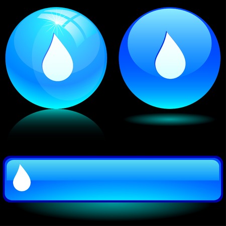 Beautiful drop icons. Vector illustration.のイラスト素材